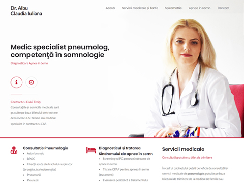 website cabinet medical pneumologie Timisoara